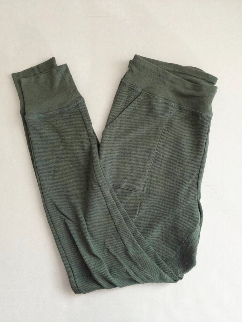 Warm Essentials by Cuddl Duds 2-Piece Lounge PJ Set - L - Grey + Green Plaid - Picture 7 of 11
